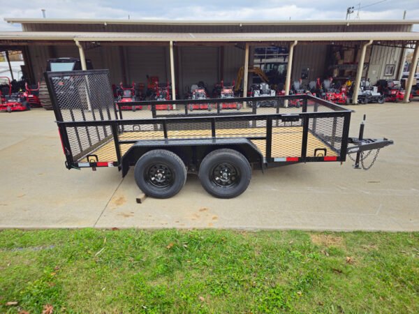 6.4x12 Straight Deck Utility Trailer with 2ft Mesh Sides (2) 3,500lb Axles - Image 9
