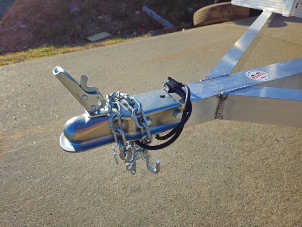 6.4'x12' Aluminum Utility Trailer With Gate Aluminum Wheels 3500 lb Axle - Image 4