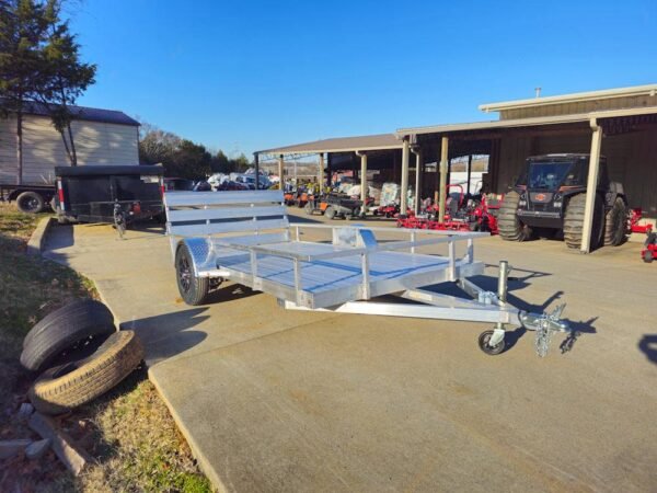 6.4'x12' Aluminum Utility Trailer With Gate Aluminum Wheels 3500 lb Axle - Image 13