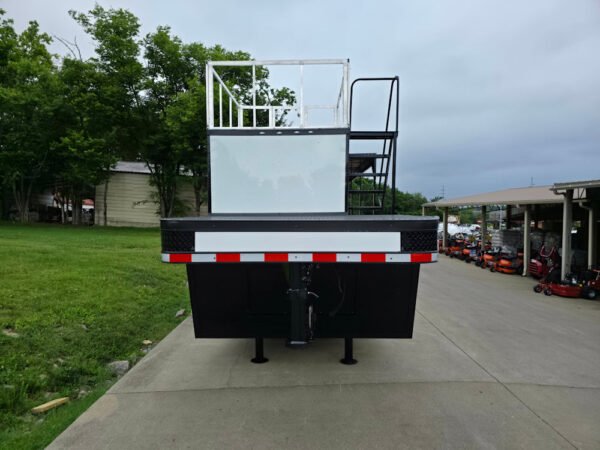 8.5" X 38" White Custom  and Equipment Trailer - Image 2
