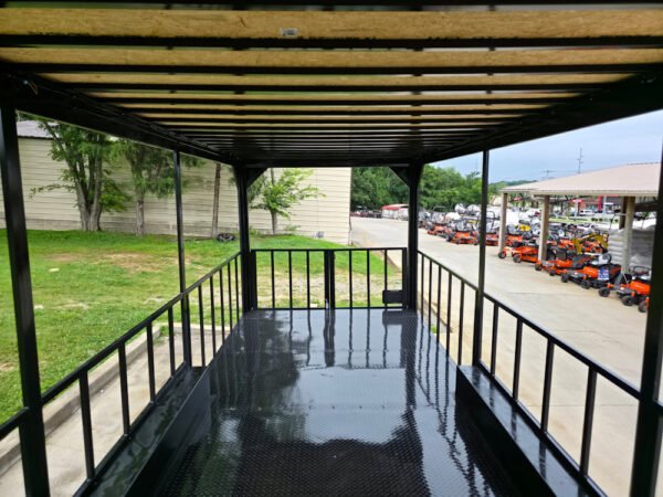 8.5" X 38" White Custom  and Equipment Trailer - Image 15