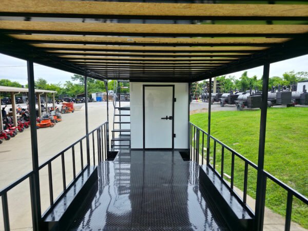 8.5" X 38" White Custom  and Equipment Trailer - Image 16