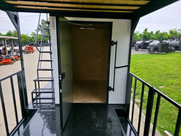 8.5" X 38" White Custom  and Equipment Trailer - Image 17