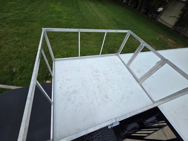 8.5" X 38" White Custom  and Equipment Trailer - Image 22