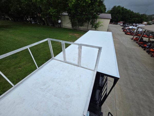 8.5" X 38" White Custom  and Equipment Trailer - Image 23