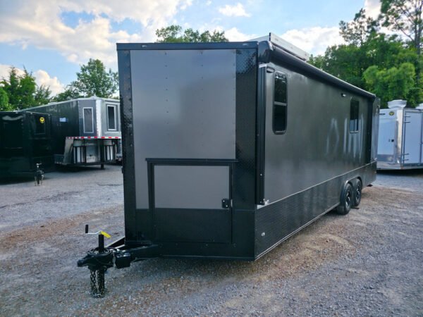 8.5' X 24' Charcoal Grey Mobile Command and Office Trailer - Image 3