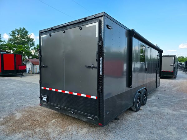 8.5' X 24' Charcoal Grey Mobile Command and Office Trailer - Image 8