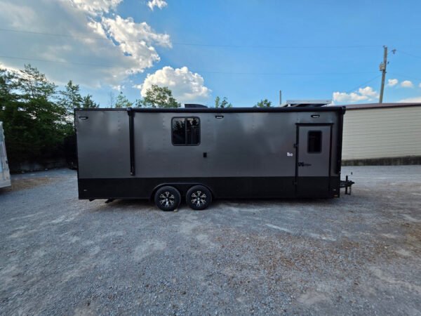 8.5' X 24' Charcoal Grey Mobile Command and Office Trailer - Image 9
