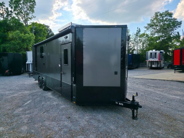 8.5' X 24' Charcoal Grey Mobile Command and Office Trailer - Image 10