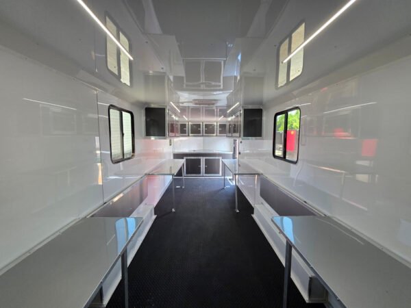 8.5' X 24' Charcoal Grey Mobile Command and Office Trailer - Image 16