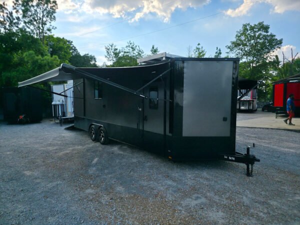 8.5' X 24' Charcoal Grey Mobile Command and Office Trailer - Image 21