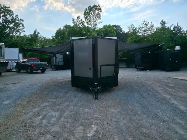 8.5' X 24' Charcoal Grey Mobile Command and Office Trailer - Image 22
