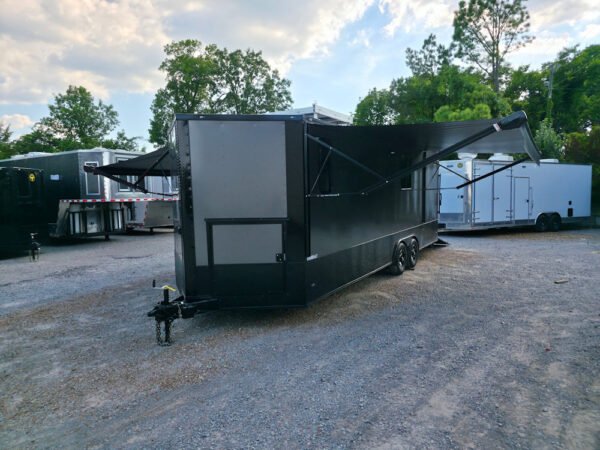8.5' X 24' Charcoal Grey Mobile Command and Office Trailer - Image 23