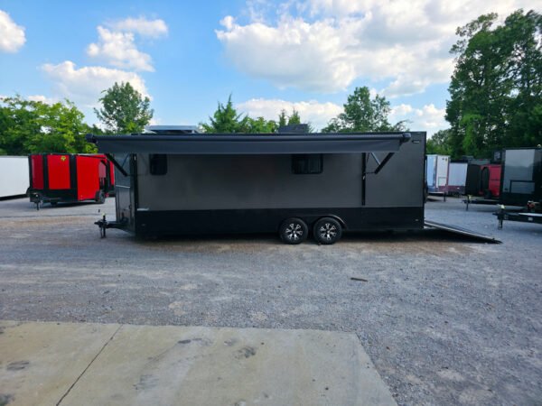 8.5' X 24' Charcoal Grey Mobile Command and Office Trailer - Image 24
