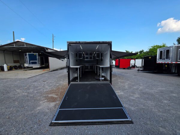 8.5' X 24' Charcoal Grey Mobile Command and Office Trailer - Image 26