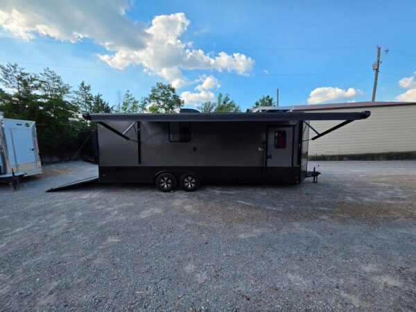 8.5' X 24' Charcoal Grey Mobile Command and Office Trailer - Image 28