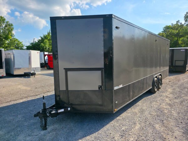 8.5' X 24' Charcoal Grey Water Rescue Enclosed Trailer - Image 3