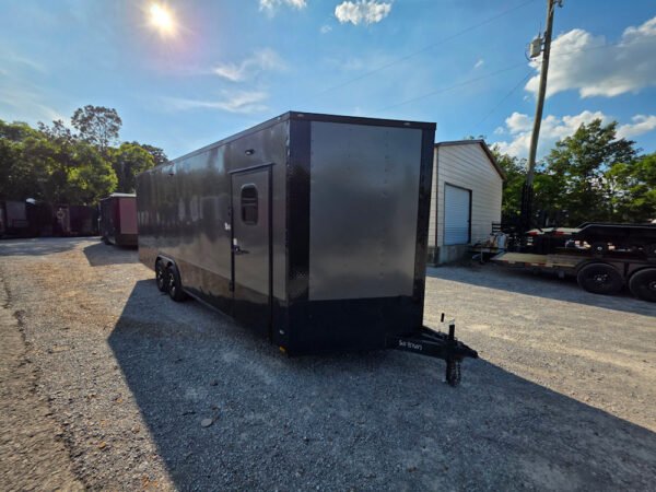 8.5' X 24' Charcoal Grey Water Rescue Enclosed Trailer - Image 12