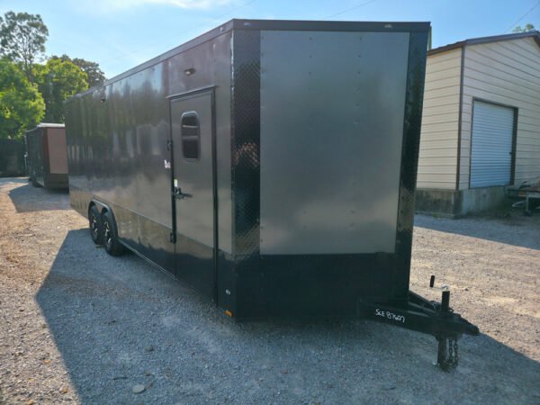 8.5' X 24' Charcoal Grey Water Rescue Enclosed Trailer - Image 13