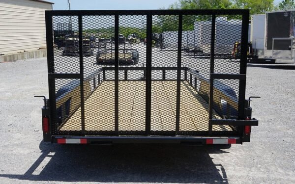Utility Trailer 6.4' x 14' Spring Assist A-Frame Tall Gate Double Axle 7K GVWR - Image 5