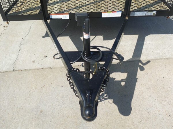 6.4x16 Dovetail Utility Trailer 6ft Mesh Sides (2) 3,500lb Axles - Image 9