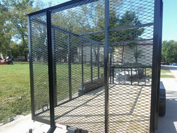 6.4x16 Dovetail Utility Trailer 6ft Mesh Sides (2) 3,500lb Axles - Image 10