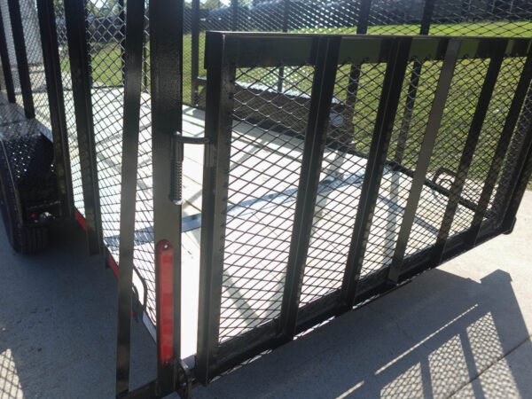 6.4x16 Dovetail Utility Trailer 6ft Mesh Sides (2) 3,500lb Axles - Image 14