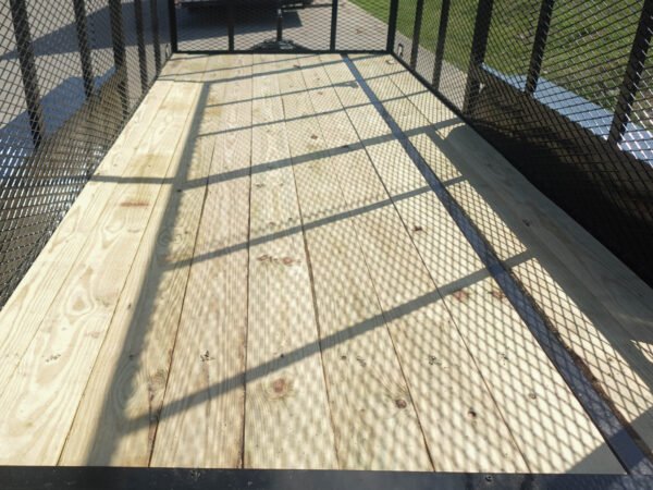 6.4x16 Dovetail Utility Trailer 6ft Mesh Sides (2) 3,500lb Axles - Image 15