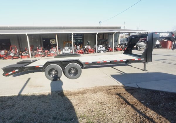 7X22 Gooseneck Equipment Trailer with (2) 7K Axles & Mini King Kong Ramps - Image 12