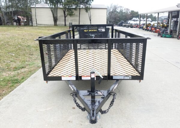 5x10 Dovetail Utility Trailer 2ft Mesh 3500lb Axle - Image 2