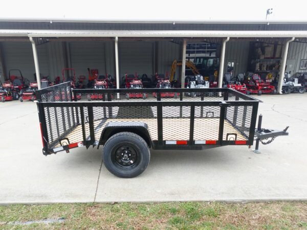 5x10 Dovetail Utility Trailer 2ft Mesh 3500lb Axle - Image 9