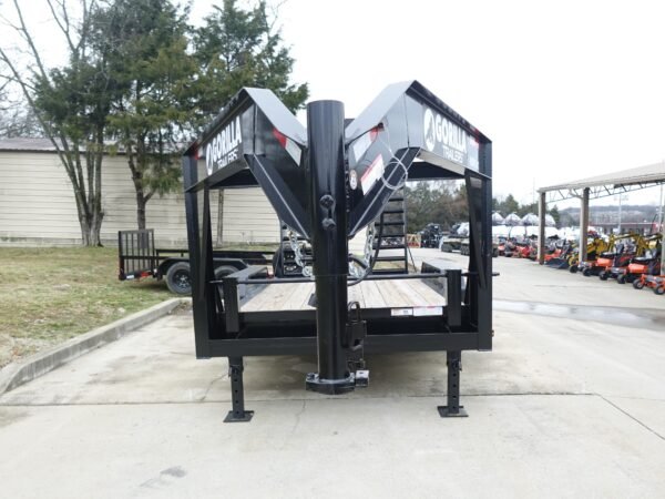 7x14 Gooseneck Equipment Trailer (2) 7K Axles with Stand-Up Ramps 14k Gvwr - Image 2