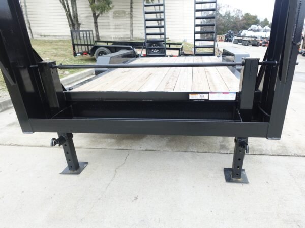 7x14 Gooseneck Equipment Trailer (2) 7K Axles with Stand-Up Ramps 14k Gvwr - Image 10