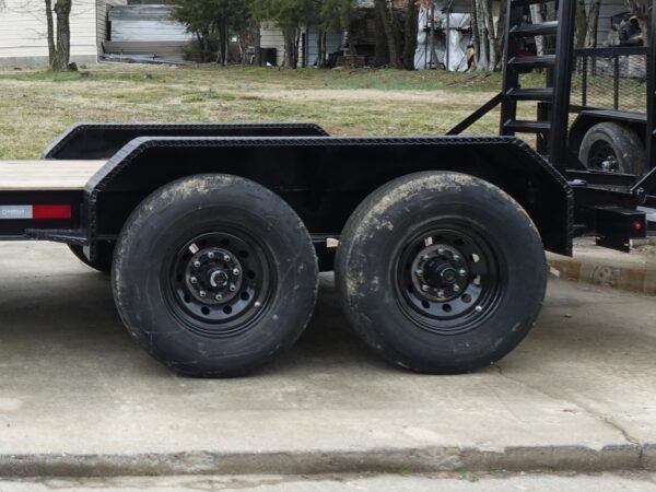 7x14 Gooseneck Equipment Trailer (2) 7K Axles with Stand-Up Ramps 14k Gvwr - Image 12