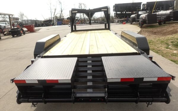 8.5x30 IBeam Gooseneck Deckover Trailer (2) 7K Axles King Kong Ramps 14K GVWR - Image 9