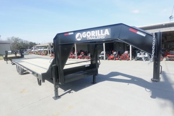 8.5x30 Gooseneck Deckover Dovetail Trailer (2) 10K Axles King Kong Ramps 20K GVWR - Image 5