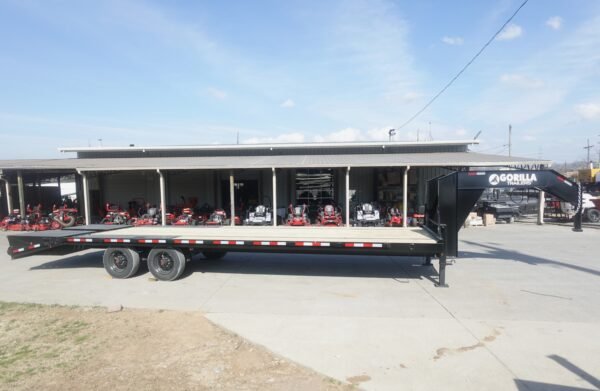 8.5x30 Gooseneck Deckover Dovetail Trailer (2) 10K Axles King Kong Ramps 20K GVWR - Image 3