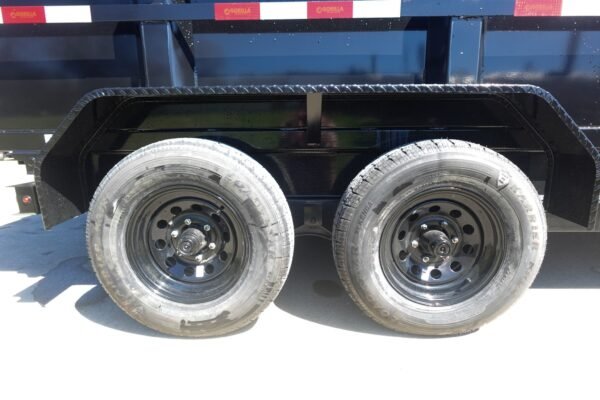 7x16 IBeam Hybrid Hydraulic Dump Trailer with 2ft Sides (2) 6K Axles - Image 12