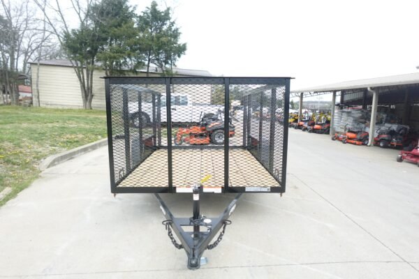6.4x10 Utility Trailer with 4ft Mesh Sides 3500lb Axle Dovetail - Image 2