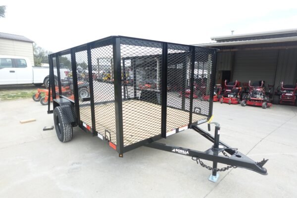 6.4x10 Utility Trailer with 4ft Mesh Sides 3500lb Axle Dovetail