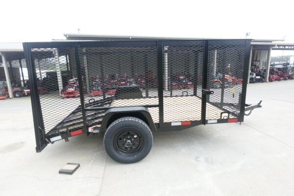 6.4x10 Utility Trailer with 4ft Mesh Sides 3500lb Axle Dovetail - Image 5