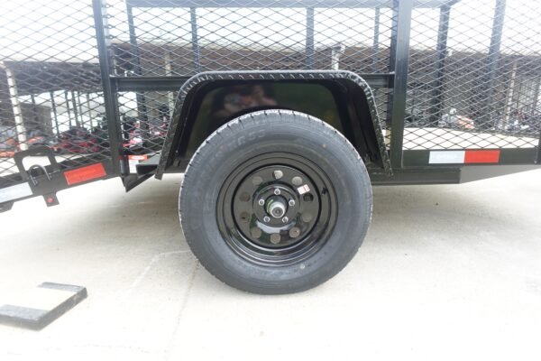 6.4x10 Utility Trailer with 4ft Mesh Sides 3500lb Axle Dovetail - Image 7
