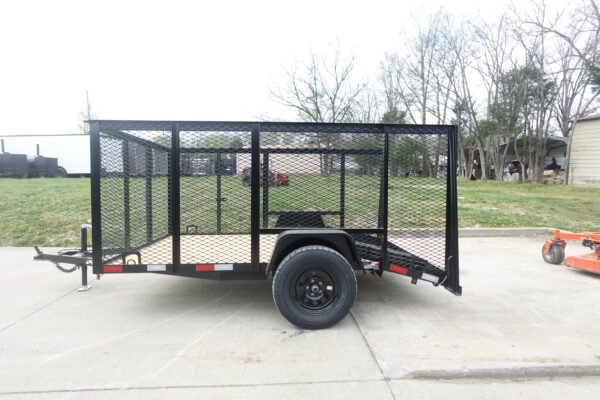 6.4x10 Utility Trailer with 4ft Mesh Sides 3500lb Axle Dovetail - Image 4