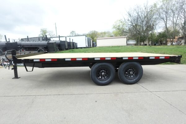 8.5x16 I-Beam Deckover Equipment Trailer 2 7k axles 14k GVWR - Image 4