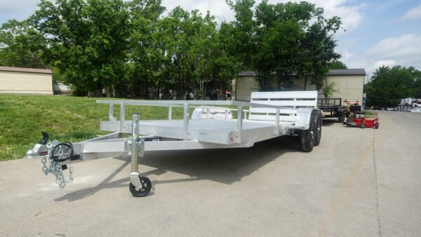 6.4' x 16' All Aluminum Utility Trailer Dual Axle Straight Deck 7K GVWR - Image 3