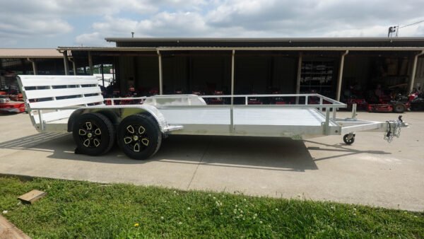 6.4' x 16' All Aluminum Utility Trailer Dual Axle Straight Deck 7K GVWR - Image 5