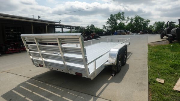 6.4' x 16' All Aluminum Utility Trailer Dual Axle Straight Deck 7K GVWR - Image 7