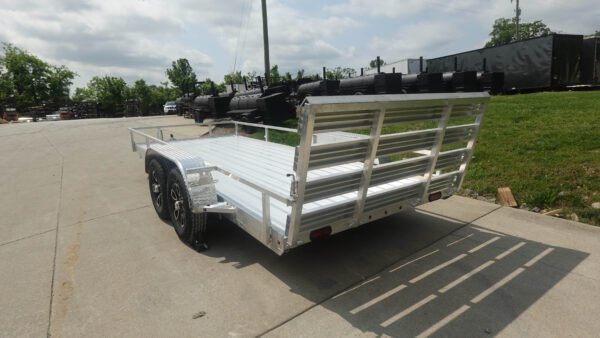 6.4' x 16' All Aluminum Utility Trailer Dual Axle Straight Deck 7K GVWR - Image 9
