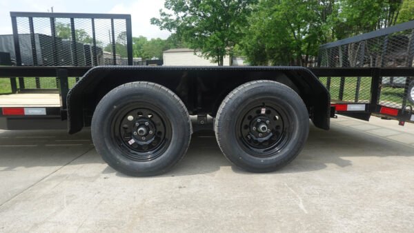 7x16 Dovetail Utility Trailer with Side Gate (2) 3500lb Axle 7k GVWR - Image 13