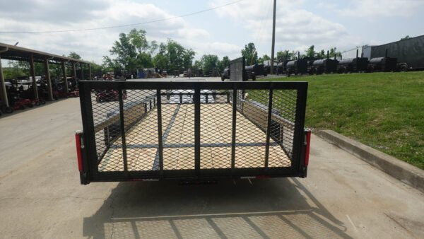 7x16 Dovetail Utility Trailer with Side Gate (2) 3500lb Axle 7k GVWR - Image 5